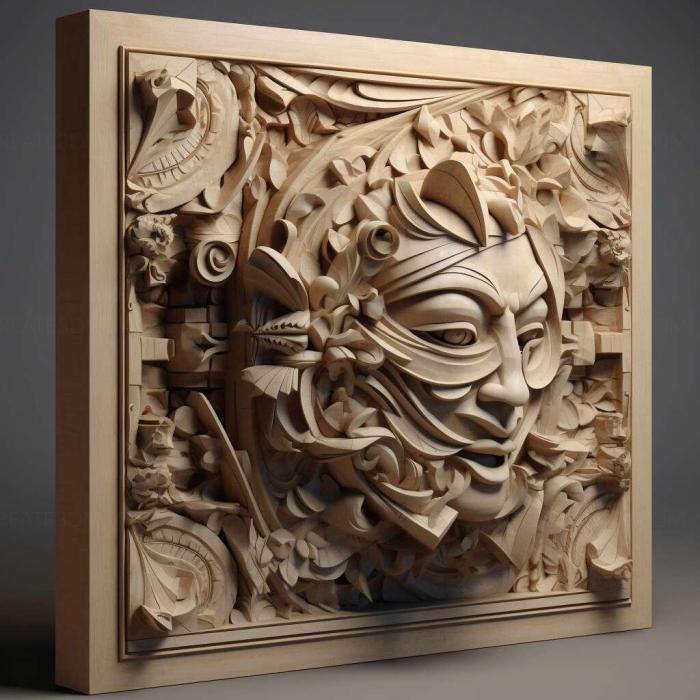 نموذج ثلاثي الأبعاد لآلة CNC 3D Art 